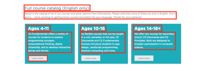 Course Catalog Screenshot 4