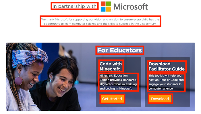 Minecraft Landing Page Screenshot 2